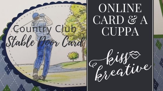 Online Card and a Cuppa – Country Club Golfer Stable Door Card