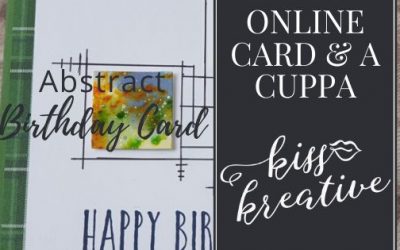 Online Card and a Cuppa – Abstract Art Birthday Card