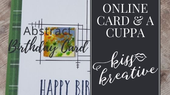 Online Card and a Cuppa – Abstract Art Birthday Card