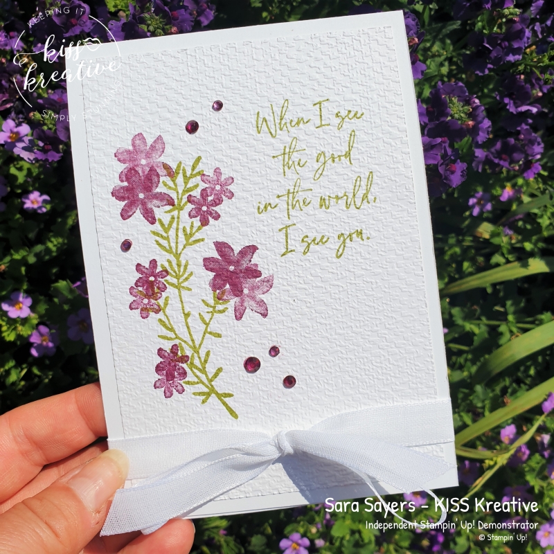 Simple Cards using See the Good by Stampin Up