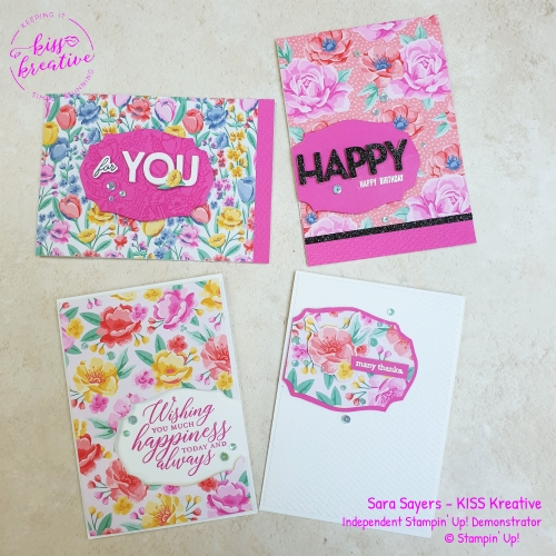 Simple Cards using Flowers for every Season by Stampin Up 