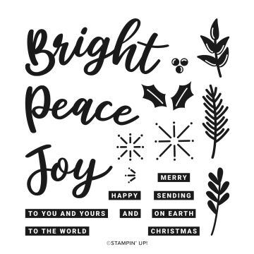Stampin Up simple cards using Peace and Joy Bundle