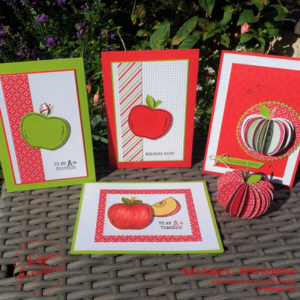 Simple Back to school cards using Harvest Hello by Stampin Up