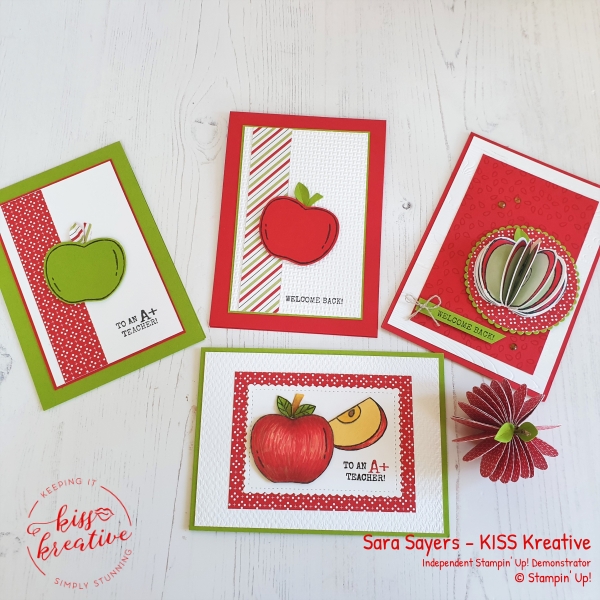 Simple Back to school cards using Harvest Hello by Stampin Up