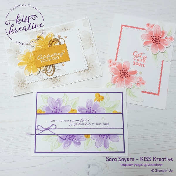 Simple Cards using the Gorgeous Posies Stamp set from Stampin' Up!