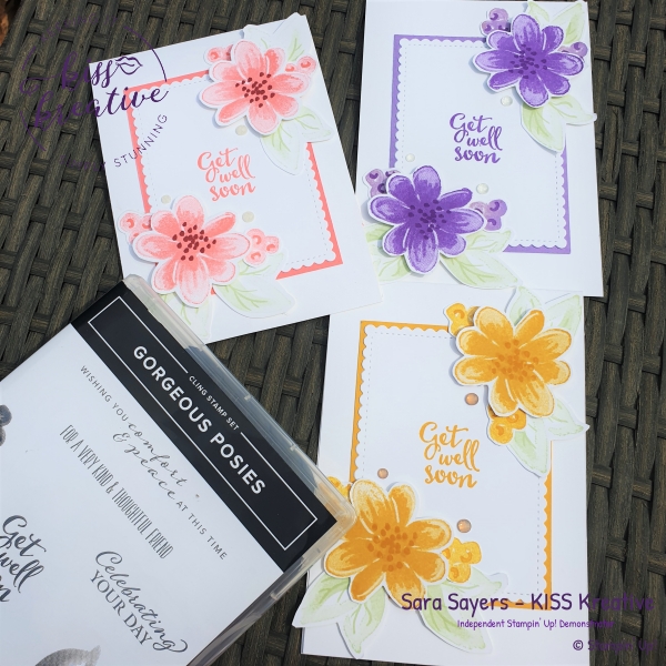 Simple Cards using the Gorgeous Posies Stamp set from Stampin' Up!