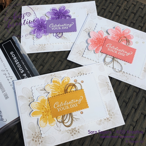 Simple Cards using the Gorgeous Posies Stamp set from Stampin' Up!