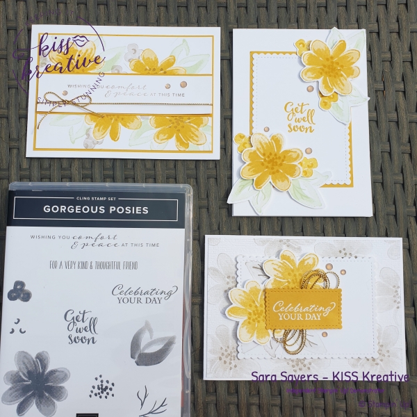 Simple Cards using the Gorgeous Posies Stamp set from Stampin' Up!