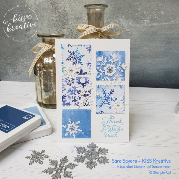 Stunning cards using the Snowflake Wishes bundle and the Snowflake Splendor Designer Series Paper