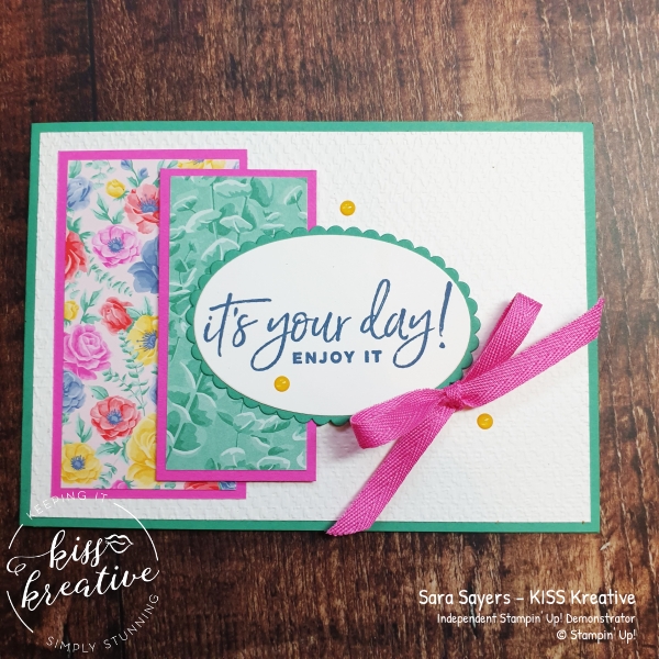 Share it Sunday easy Card using Happiest of Birthdays from Stampin Up