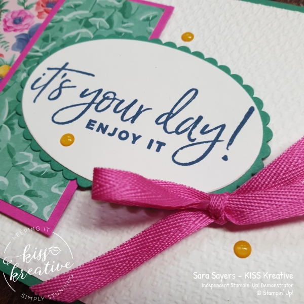 Share it Sunday easy Card using Happiest of Birthdays from Stampin Up