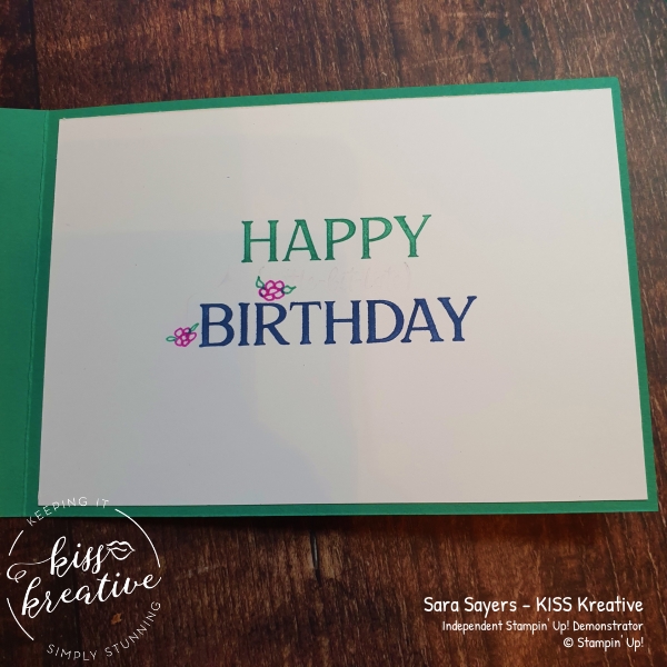 Share it Sunday easy Card using Happiest of Birthdays from Stampin Up