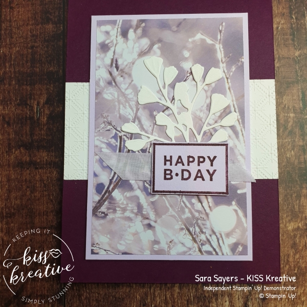 Share it Sunday easy Card using Happiest of Birthdays from Stampin Up