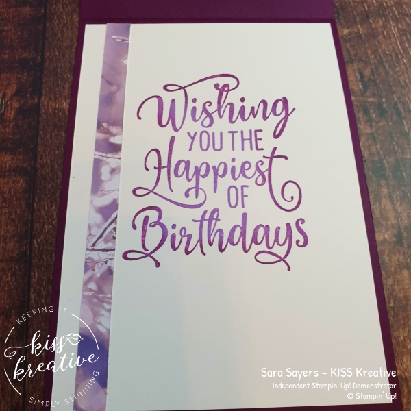 Share it Sunday easy Card using Happiest of Birthdays from Stampin Up