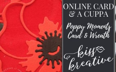 Simple Armistice Poppy Card using the Stunning Poppy Moments