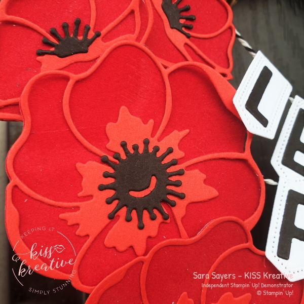 Armistice Day 11th November Remember Always Poppy Moments Card and Wreath from Stampin Up