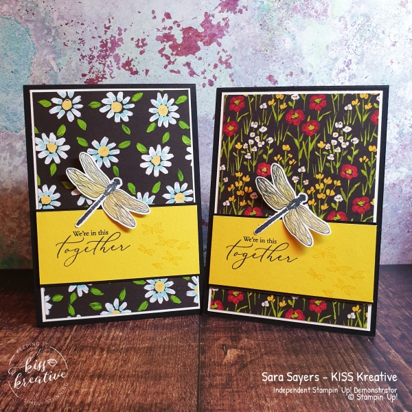 Simple cards using Heal your Heart plus Flower and Field Designer Series Paper for Salebration