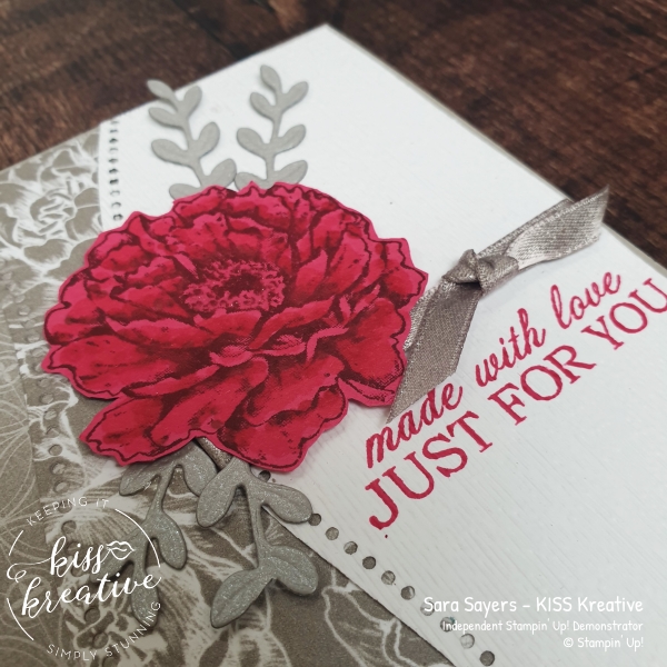 Easy colour cards with Curvy dies and Prized Peony