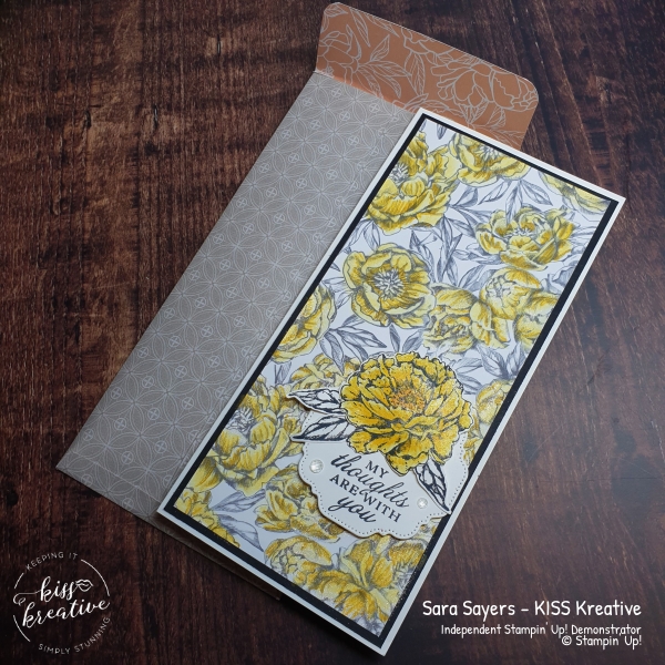 Peony Garden Slim Line Cards with Prized Peony Bundle from Stampin Up