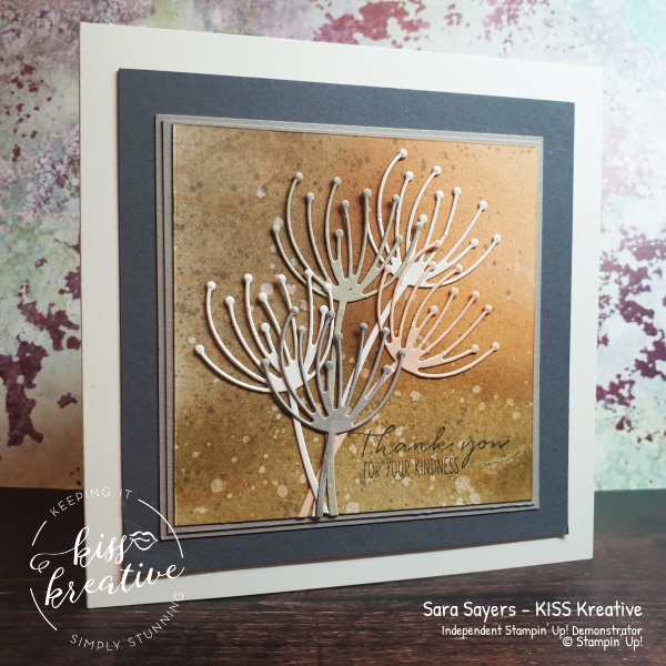 Stunning blended card using Garden Wishes from Dandy Garden by Stampin Up