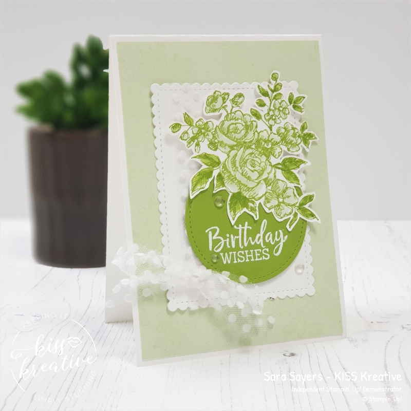 Simple floral Birthday wishes card