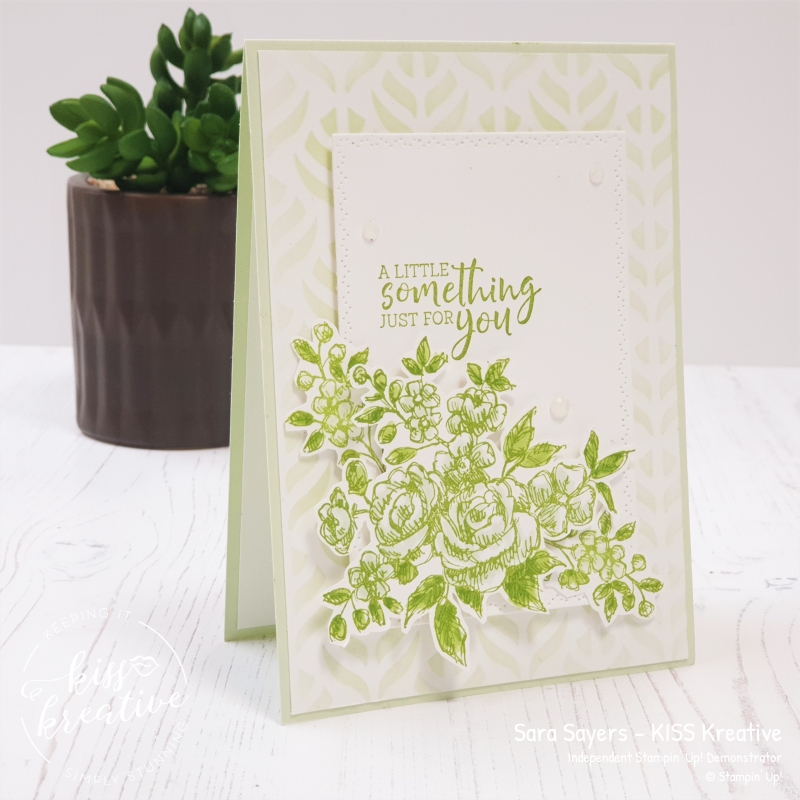 A little something for you floral card