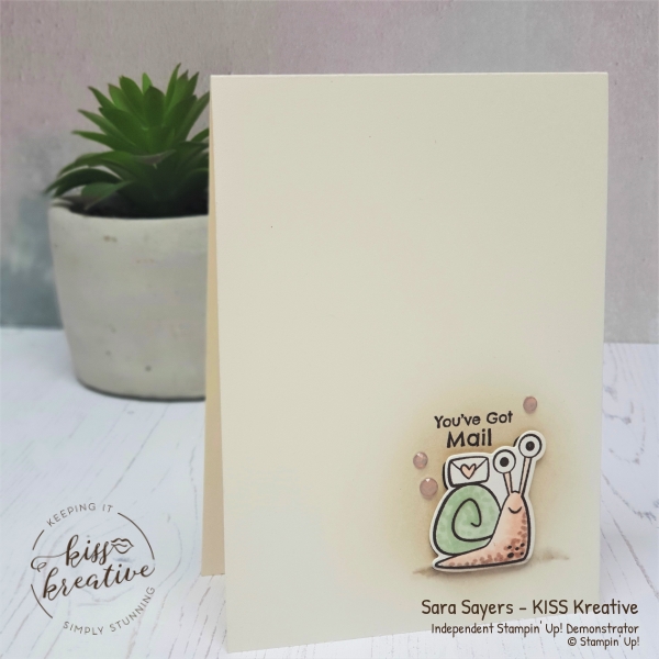 Clean & simple cards using the Snailed It Stamp Set from the Snail Mail Suite by Stampin Up