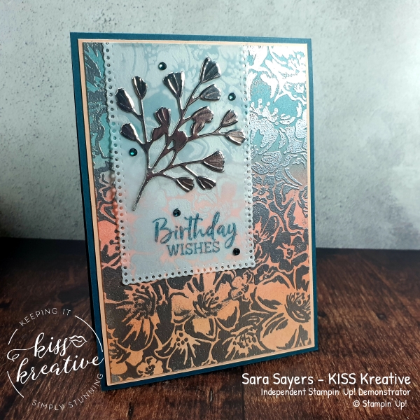 Blended and Embossed cards using the Wild Roses Stamp set.