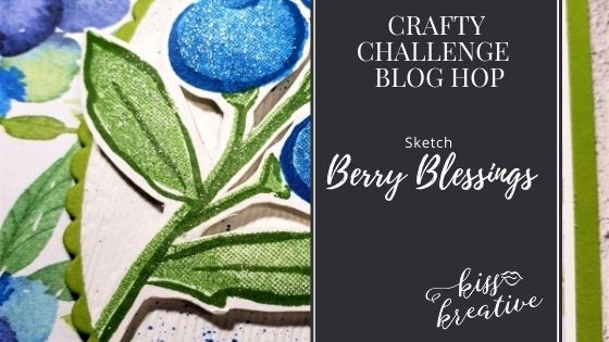 Berry Easy Sketch Card – Crafty Challenge Blog Hop