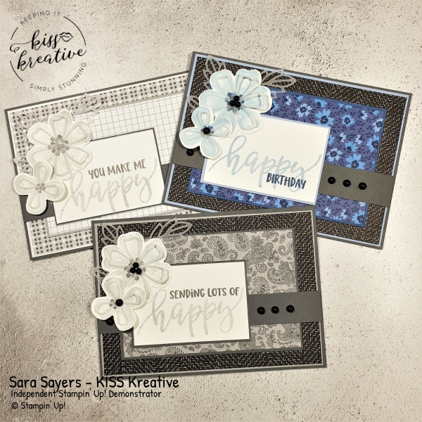 Easy Masculine cards using the Well suited DSP & Pretty Perennials 