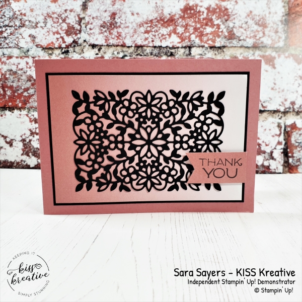 Easy Ombre thank you cards using the Vine Design bundle from Stampin Up.