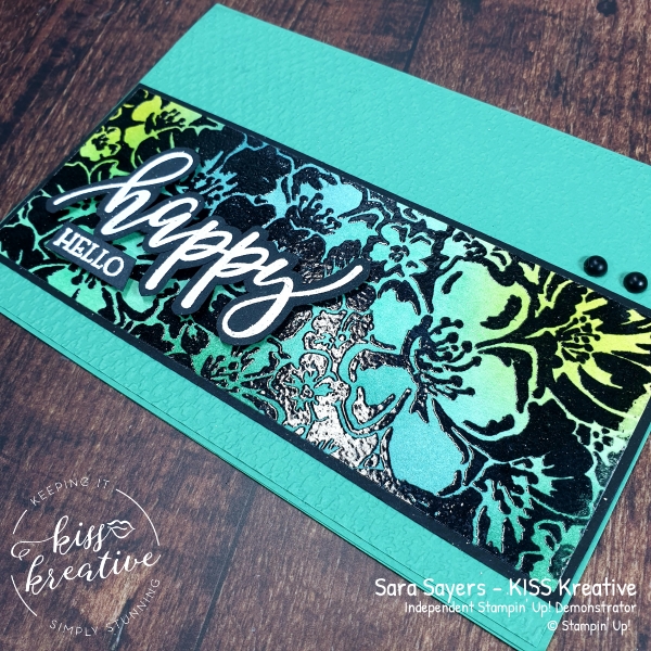 Pretty Blended Wild Roses Card By Sara Sayers at KISS Kreative