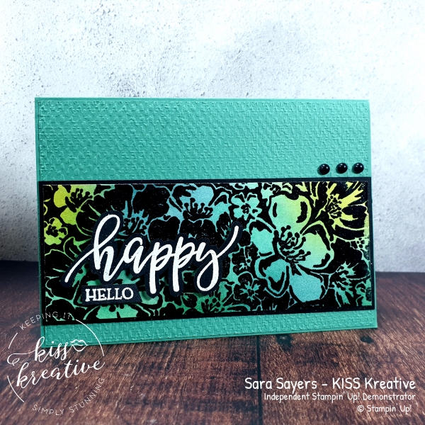 Pretty Blended Wild Roses Card By Sara Sayers at KISS Kreative