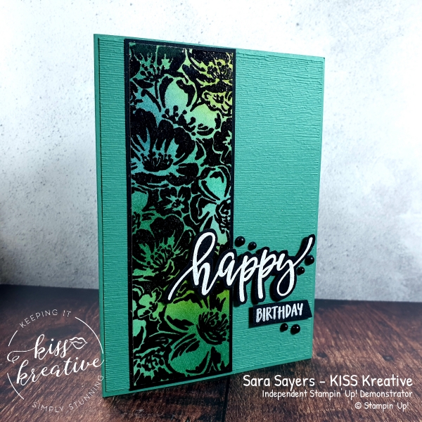 Pretty Blended Wild Roses Card By Sara Sayers at KISS Kreative