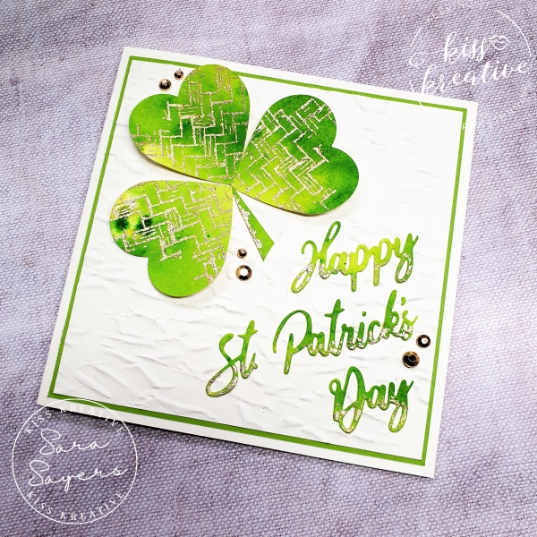 Fun St Patrick's Day Shamrock Card