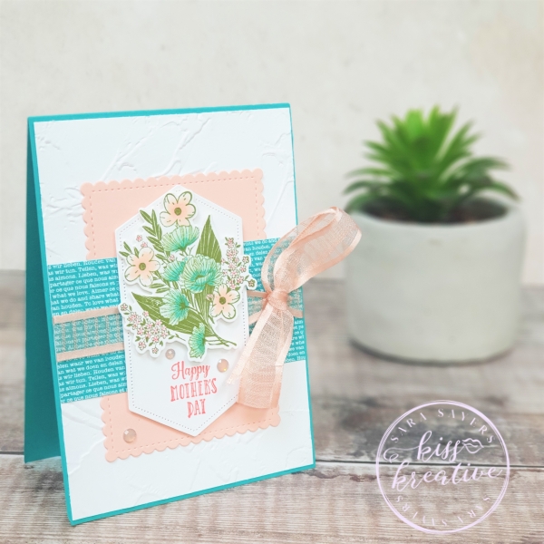 Three ways to create cards with the Wrapped Bouquet Stamp and Die bundle by Stampin Up - Happy Mothers Day