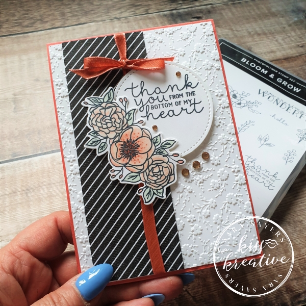 Sketch cards using Bloom & Grow & Sweet Strawberry