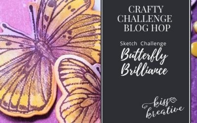 Blended Butterfly Brilliance Birthday Card – Crafty Challenge Blog Hop