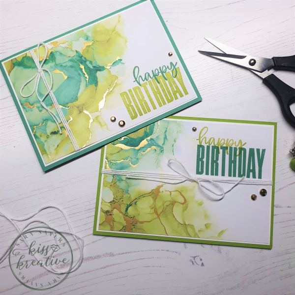 How to create six simple Birthday cards from one sheet 12 x 12