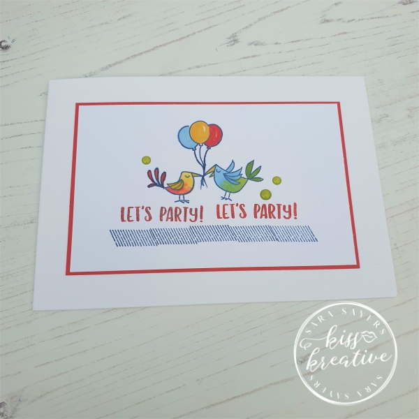 Let's Party Treat Packaging Kit - Alternative cards using the stamp set