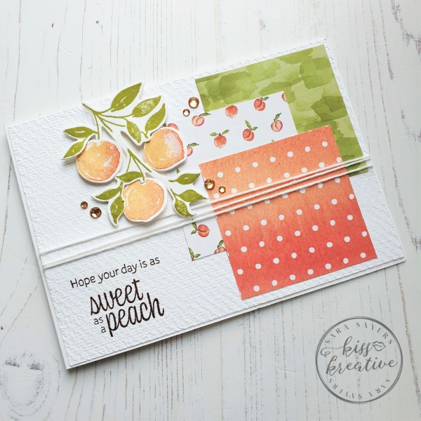 Sweet as a Peach Birthday card