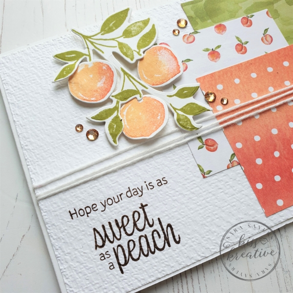 Sweet as a Peach Birthday card