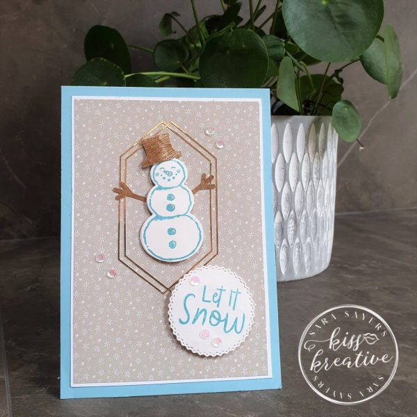 simple stamped snowman card