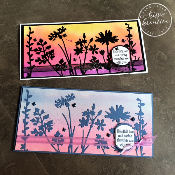 Super Easy Water Coloured Sunset Cards