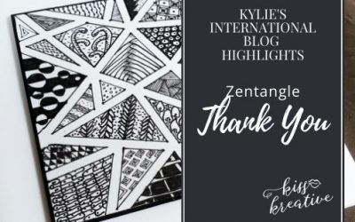 How To Make A Square Zentangle Thank you Card