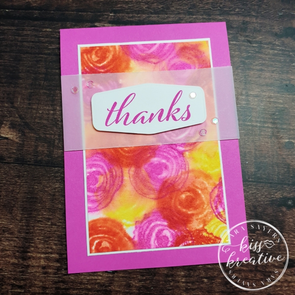 vibrant Artistically Inked thank you cards