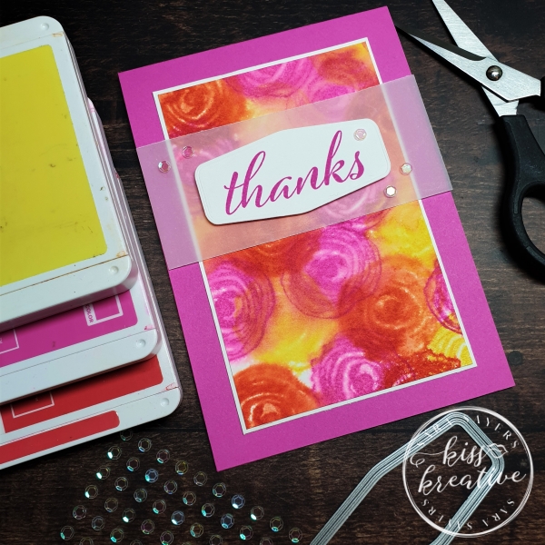 vibrant Artistically Inked thank you cards