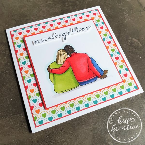 Simple We Belong Together card - United Through Creativity Blog Hop