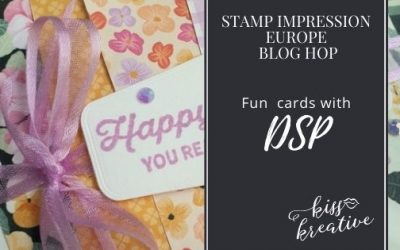 Easy Designer Series paper Scraps Cards – Stamp Impressions Blog Hop