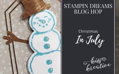 How to make simple stamped snowman card – Stampin Dreams Blog Hop